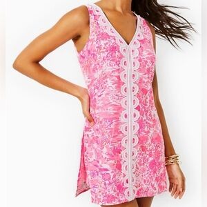 Lilly Pulitzer Pink Sheath Romper EUC Size 16